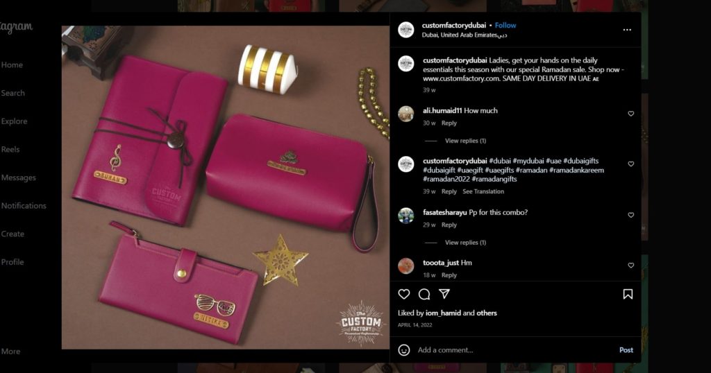 Custom Factory Instagram Post