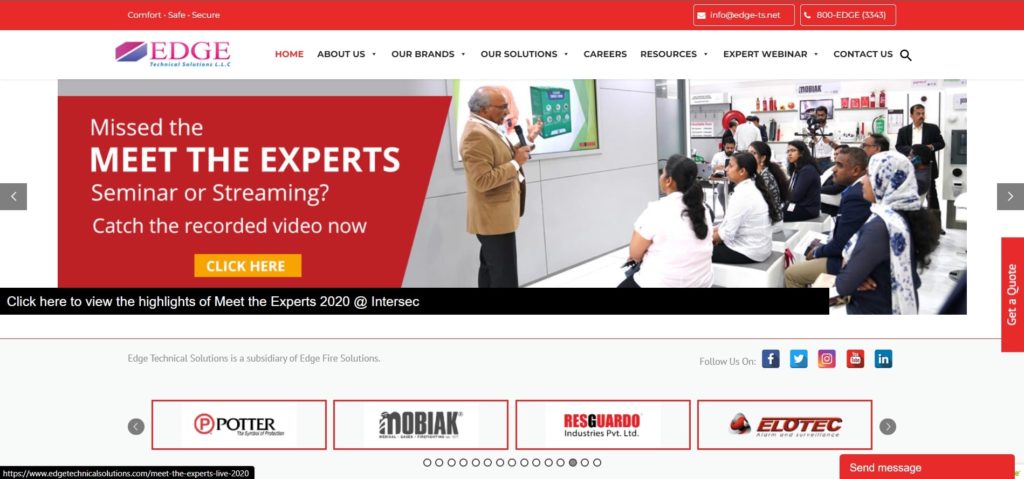 Edge Technical Solutions Homepage
