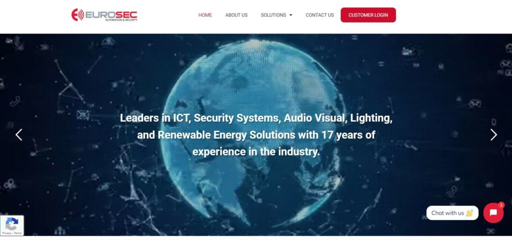 Eurosec Automation and Security Systems Homepage