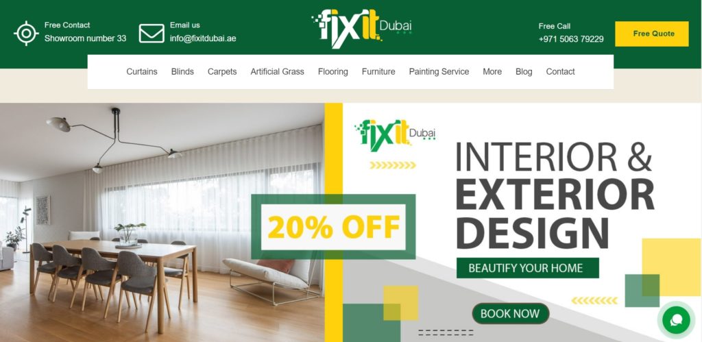 Fixit Dubai's Homepage
