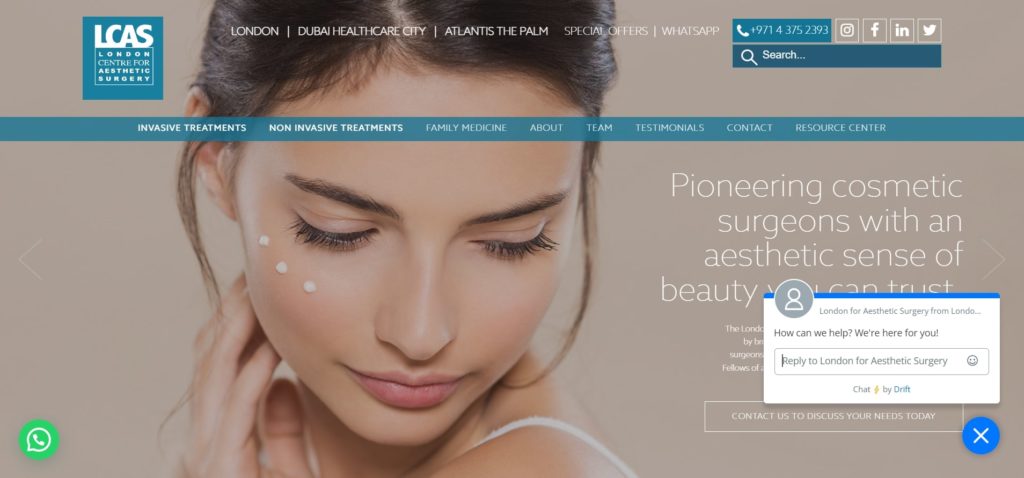 London Centre for Aesthetic Surgery's Homepage