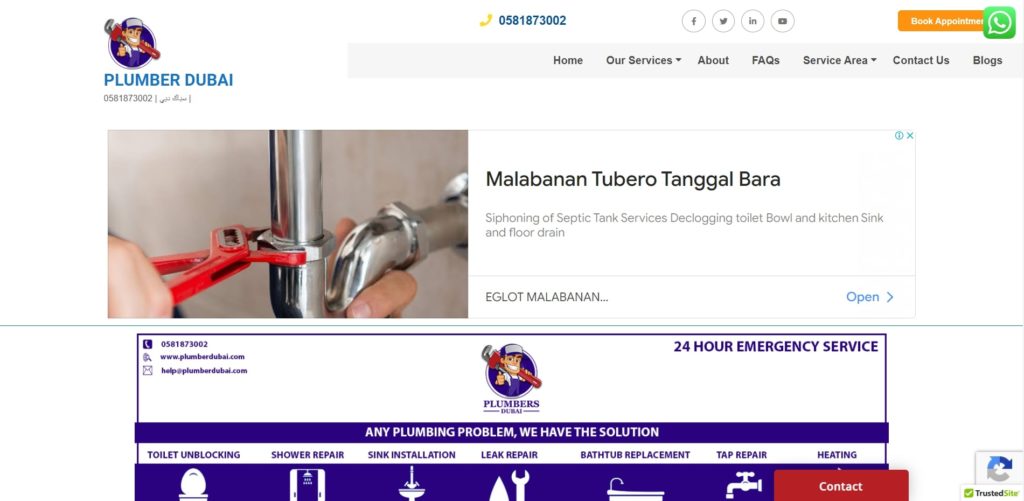 Plumber Dubai's Homepage