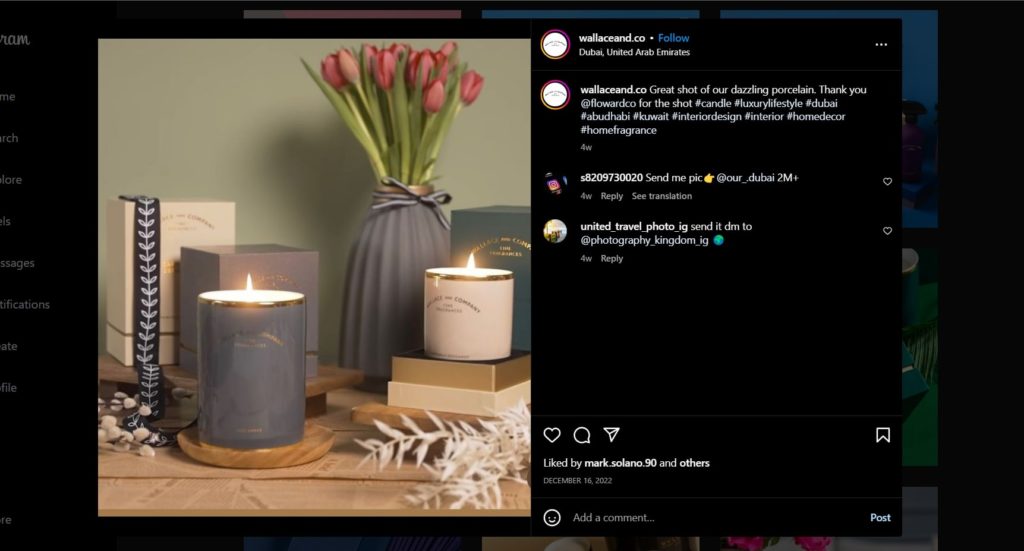 Wallace and Company Instagram Post