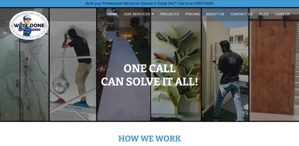Well Done Handyman Services Homepage