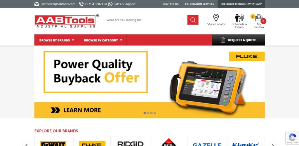 AABTools Industrial Supplies Homepage