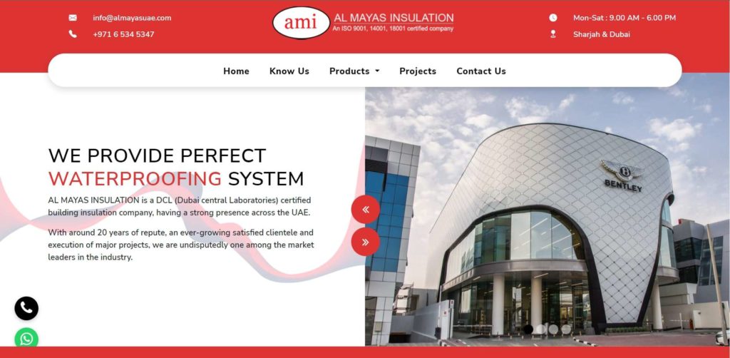 Al Mayas Insulation's Homepage