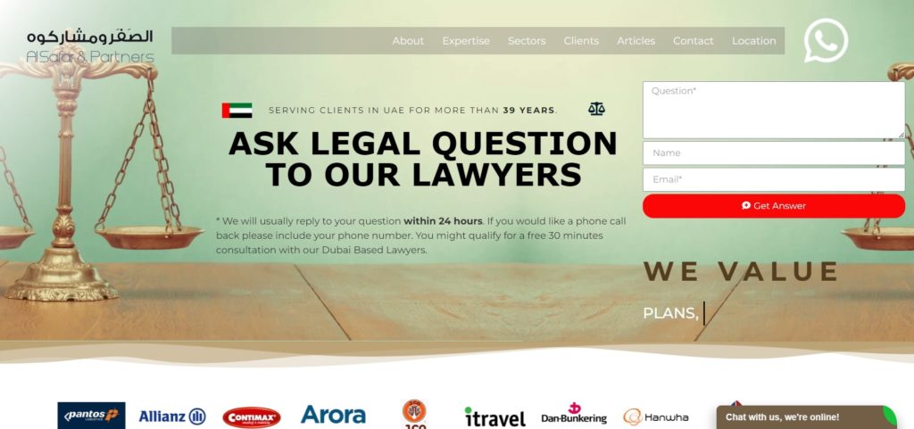 Al Safar & Partners Homepage