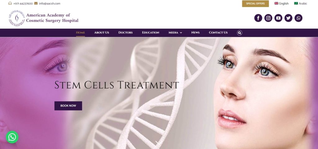 American Academy of Cosmetic Surgery Hospital's Homepage
