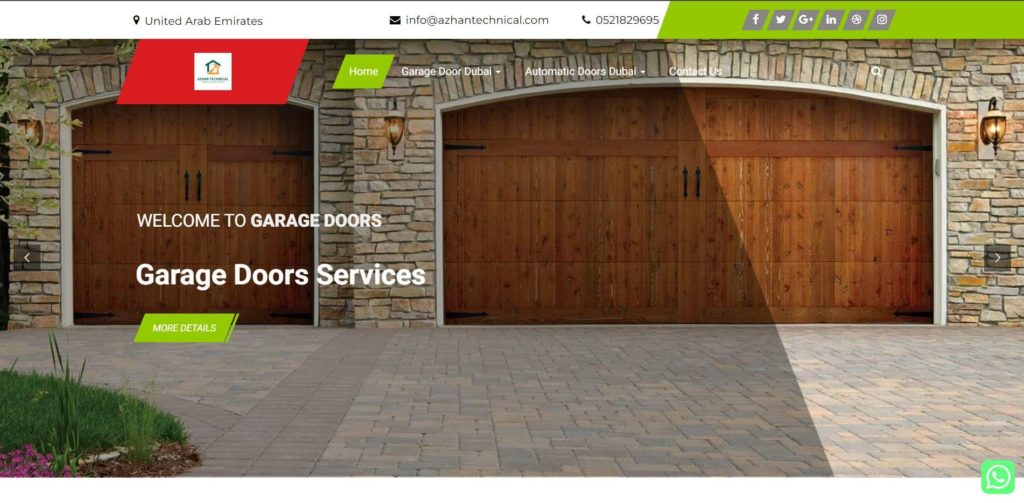 Azhan Technical Garage Door Repair Services Homepage