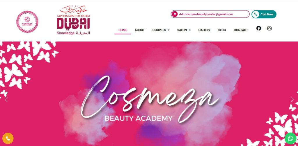 Cosmeza Beauty Academy's Homepage