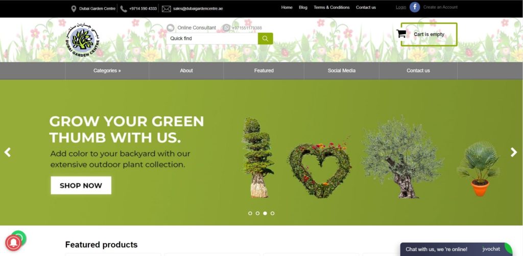 Dubai Garden Centre's Homepage