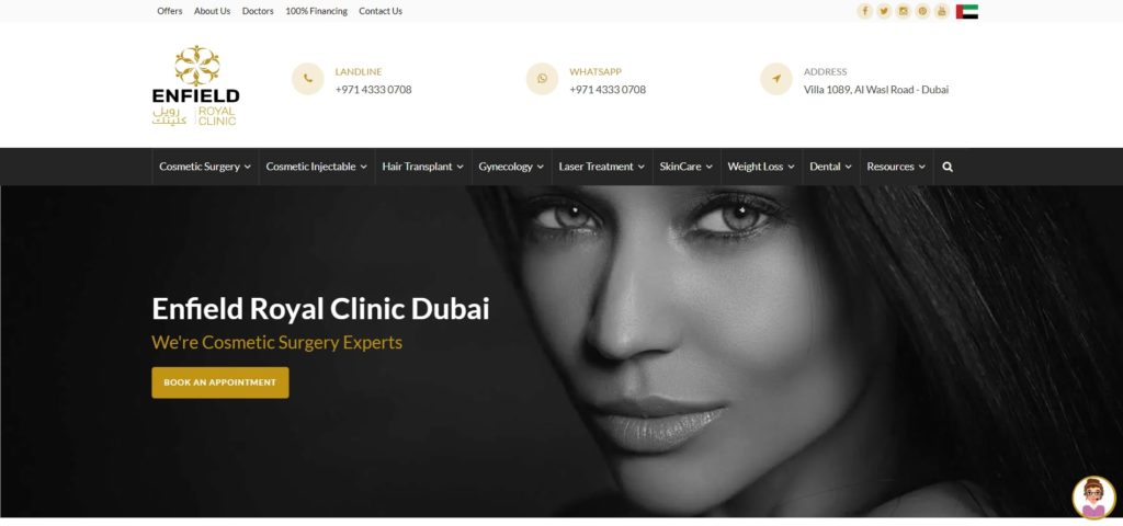 Enfield Royal Clinic's Homepage