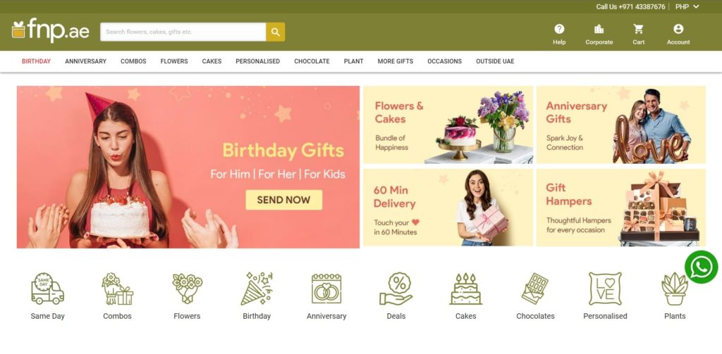 Ferns N’ Petals UAE's Homepage