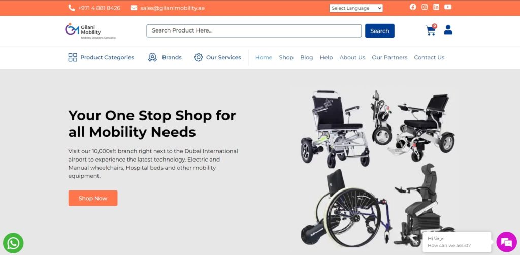 Gilani Mobility's Homepage