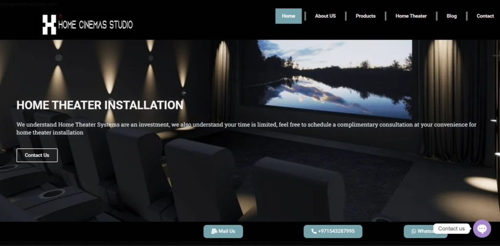 Home Cinemas Studio Dubai's Homepage
