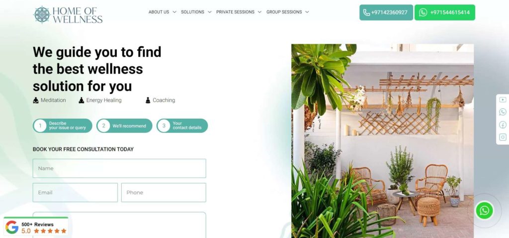 Home of Wellness Homepage