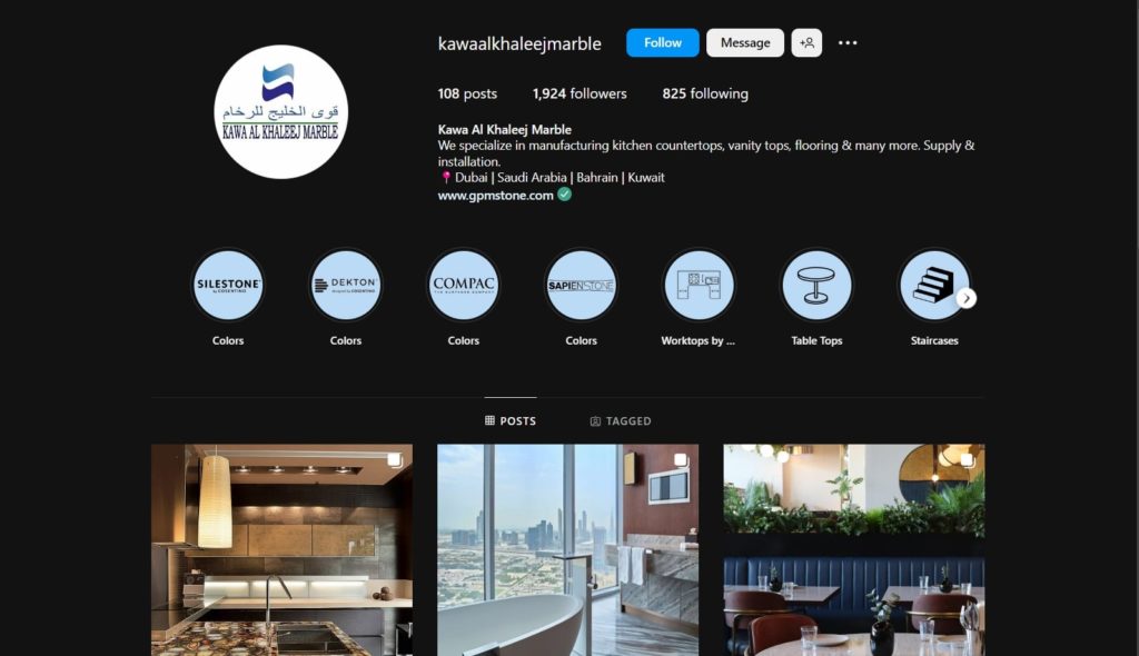 Kawa Al Khaleej Marble's Homepage