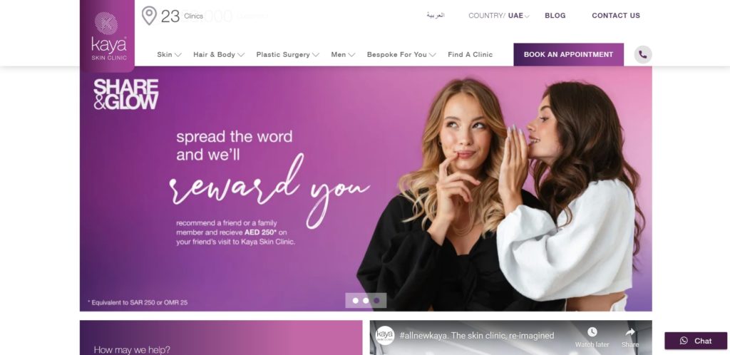 Kaya Skin Clinic's Homepage