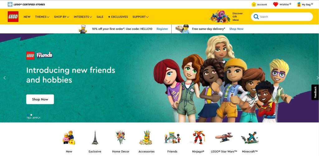 LEGO-Certified Stores Homepage