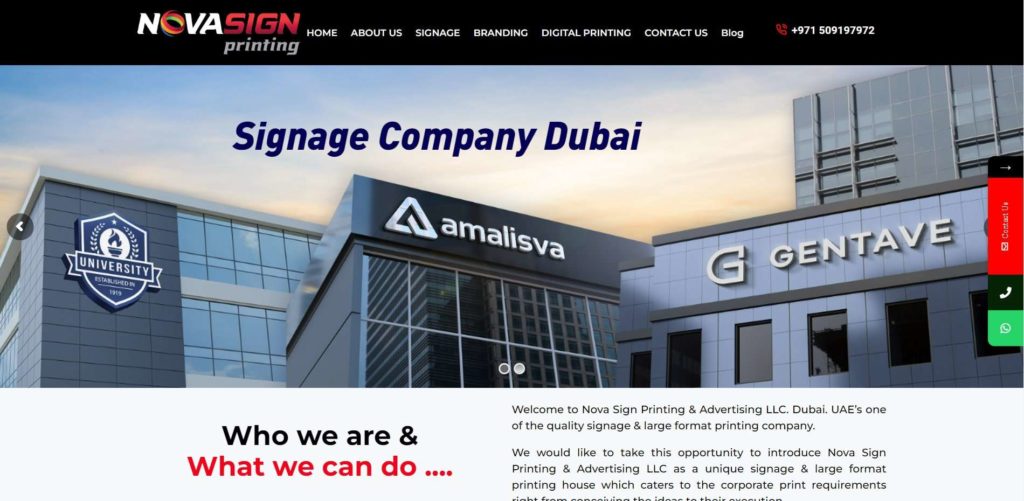 Nova Sign Printing's Homepage