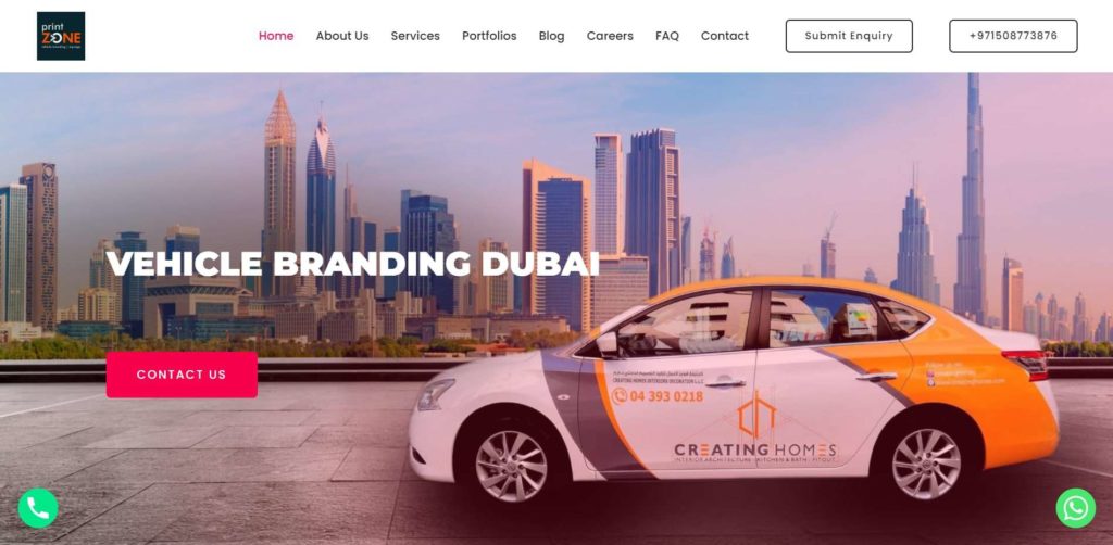 Printzone Dubai's Homepage