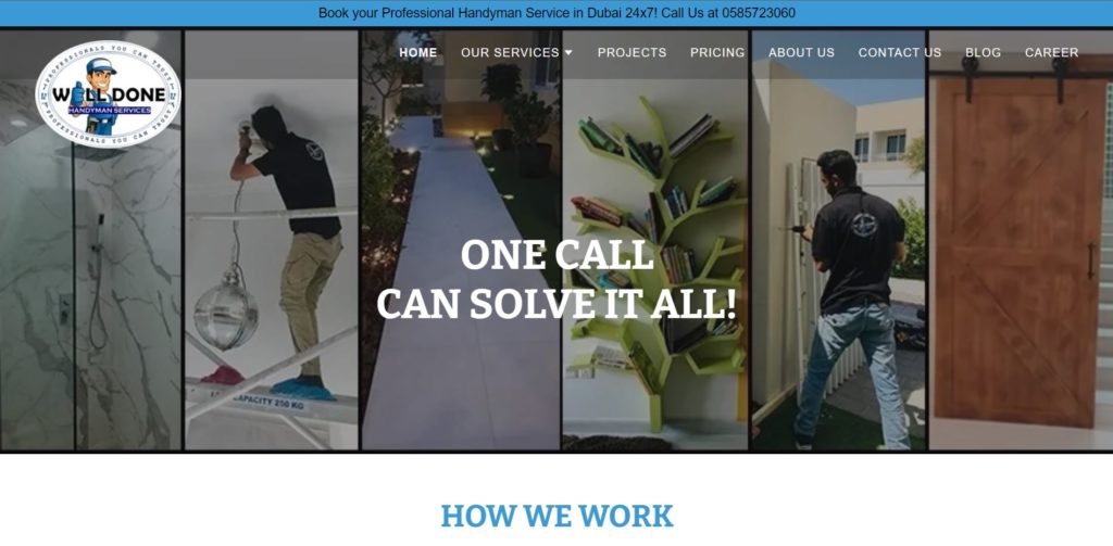 Well Done Handyman Services Homepage