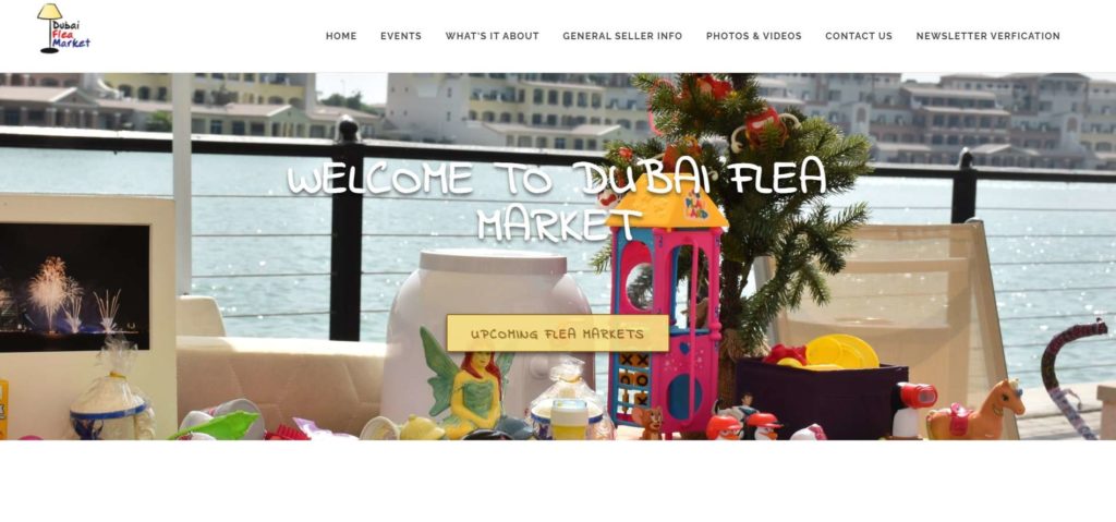 Dubai Flea Market's Homepage