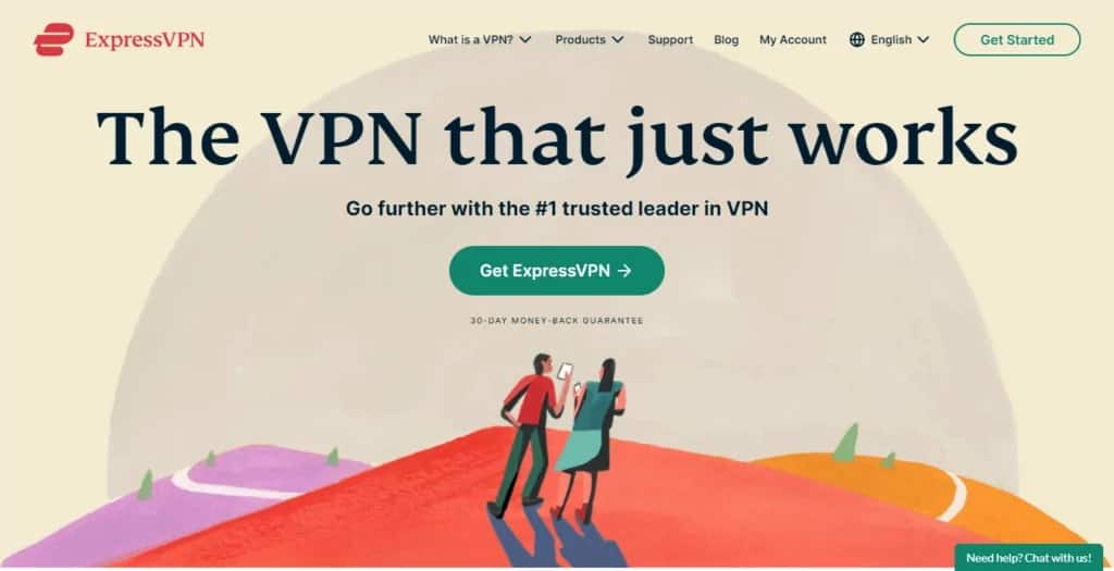 ExpressVPN's Homepage
