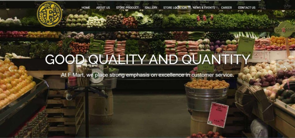 F Mart Homepage