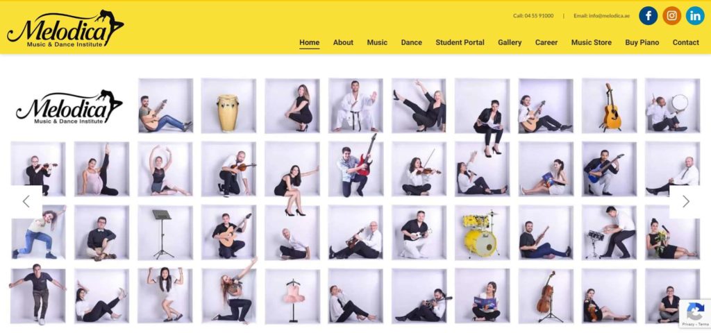 Melodica Music Center Homepage