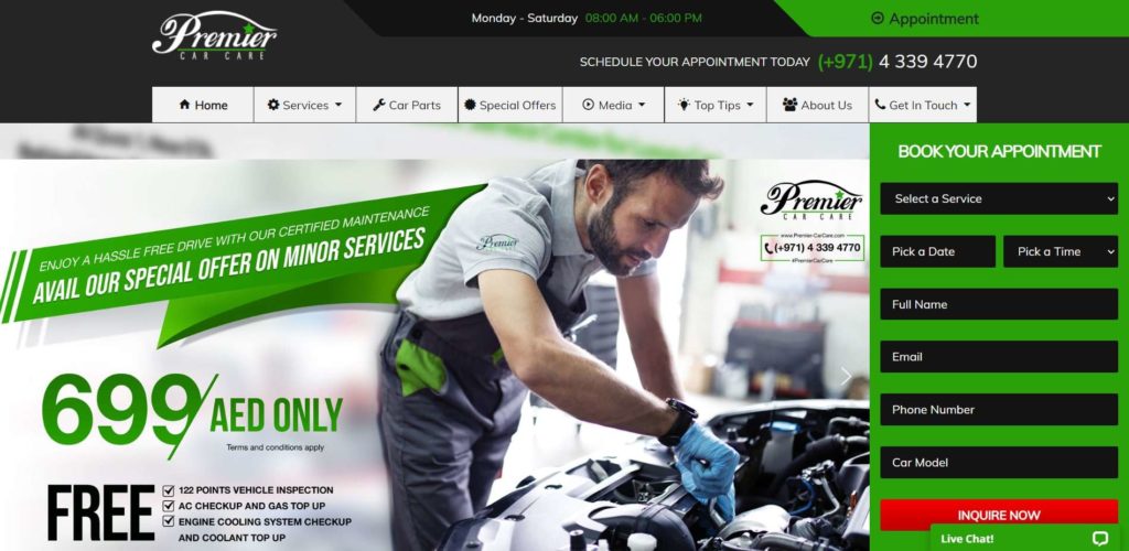 Premier Car Care's Homepage