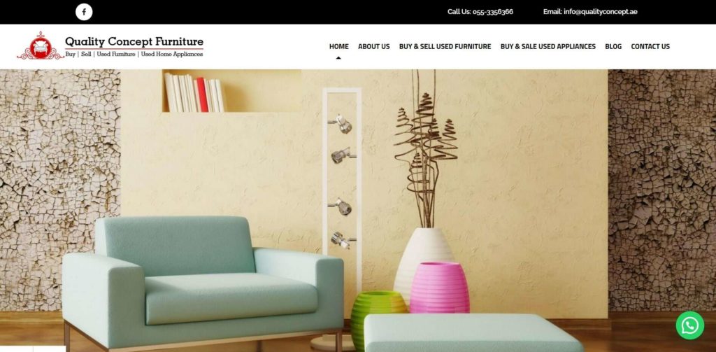 Quality Concept Used Furniture's Homepage