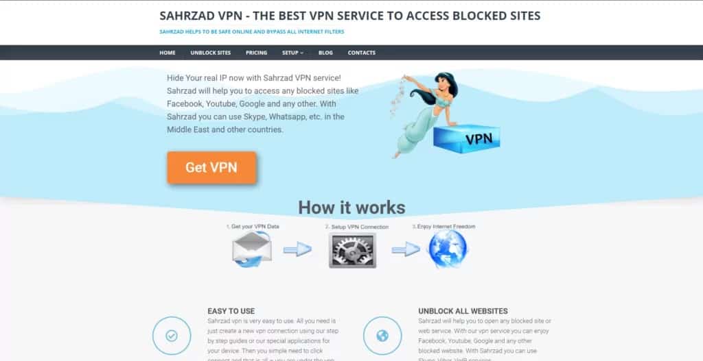 Sahrzad VPN's Homepage