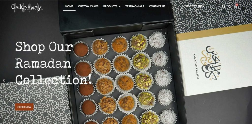 Cake Away's Homepage