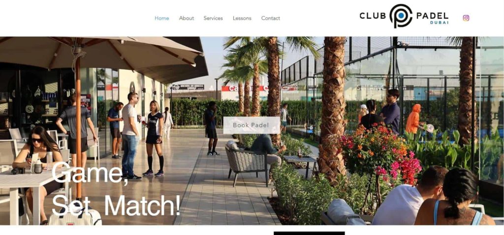 Club Padel's Homepage