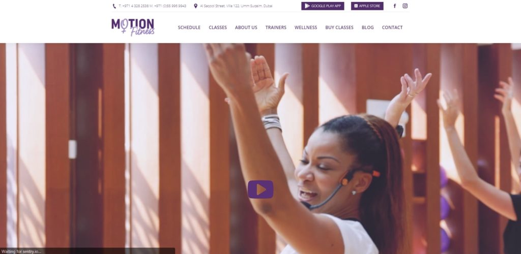 Motion Fitness Homepage