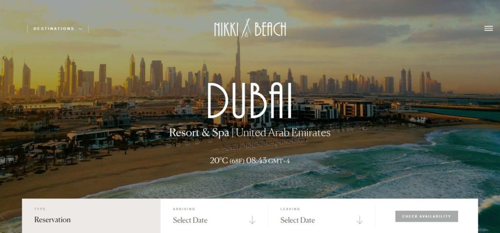 Nikki Beach Dubai's Homepage