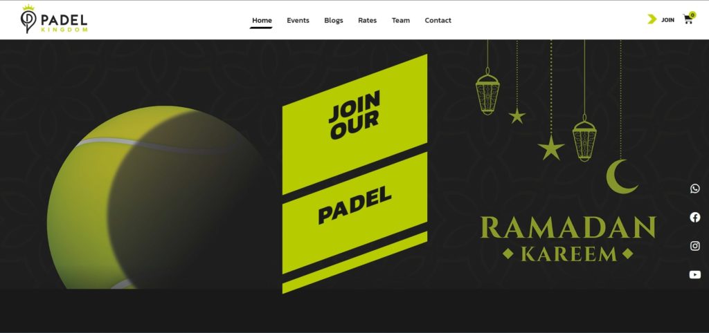 Padel Kingdom's Homepage