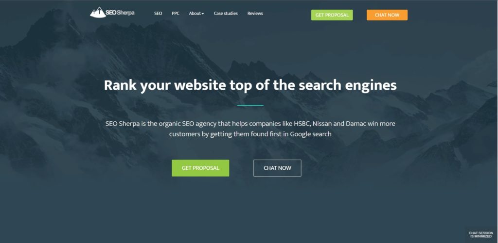 SEO Sherpa's Homepage