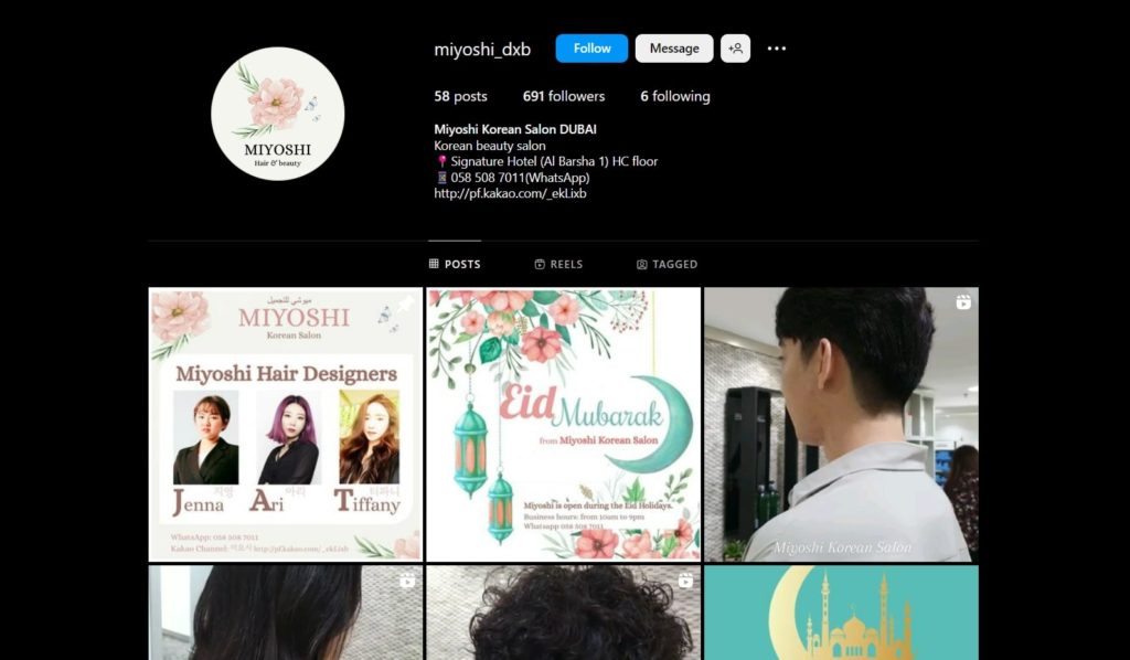 Miyoshi Hair & Beauty's Homepage