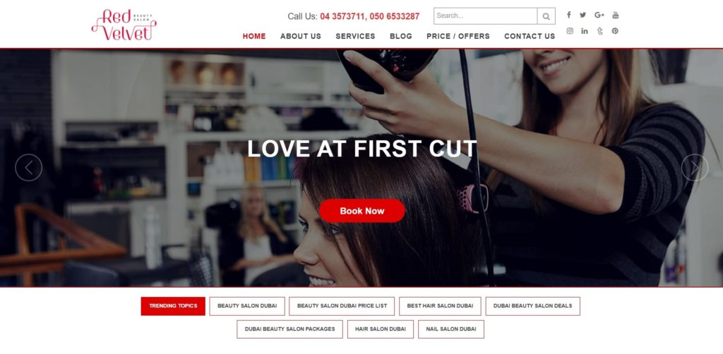 Red Velvet Salon's Homepage