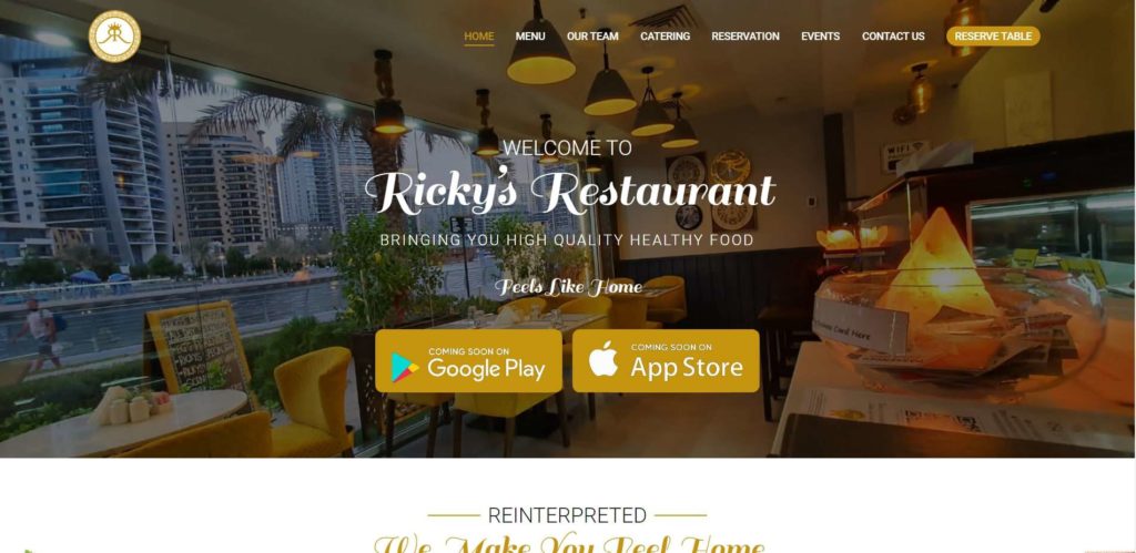 Ricky Restaurant's Homepage