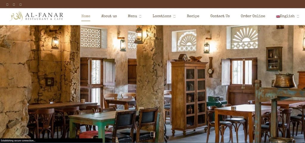 Al Fanar Restaurant & Cafe's Homepage