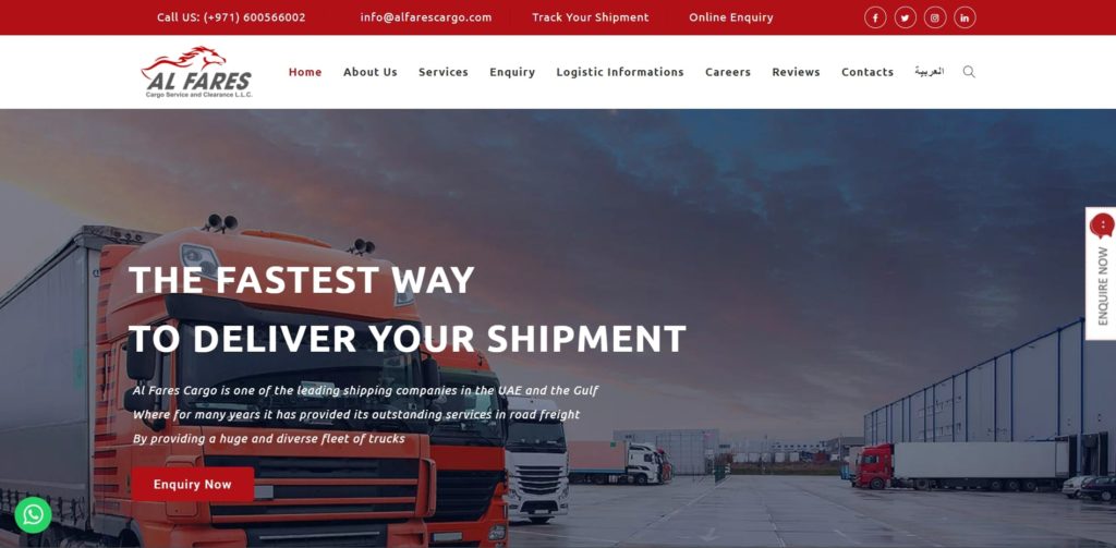 Al Fares Cargo Service's Homepage