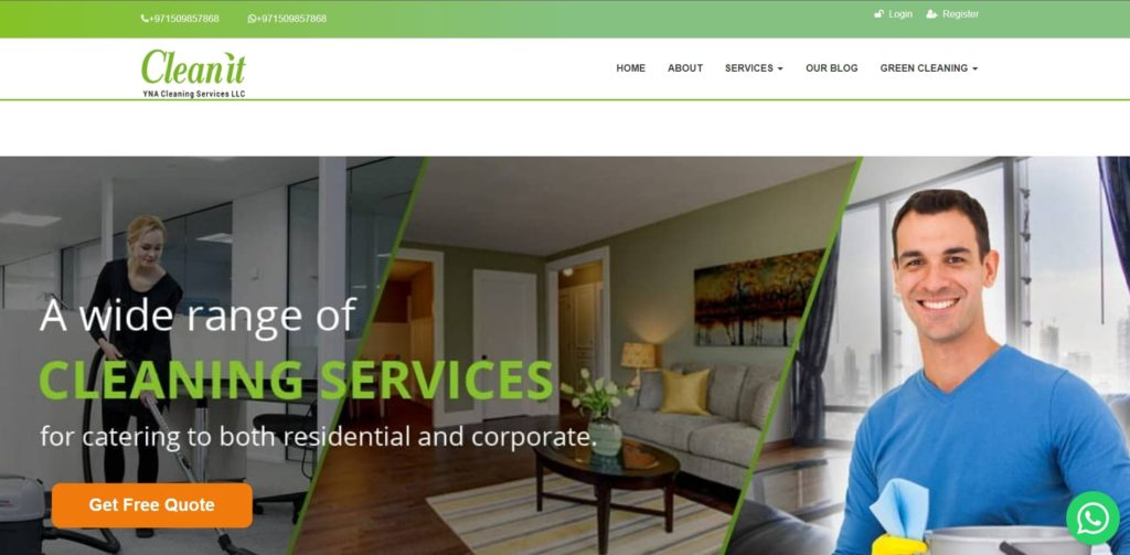 Cleanit YNA Cleaning Services LLC's Homepage