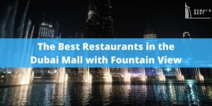 5 Best Restaurants in the Dubai Mall with Fountain View