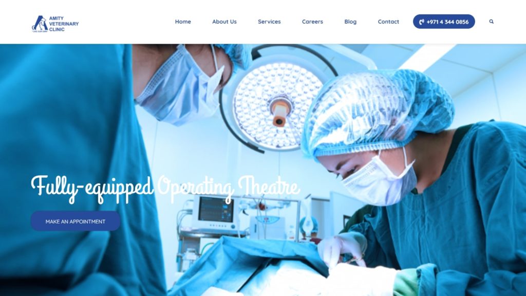 Amity Veterinary Clinic's Homepage