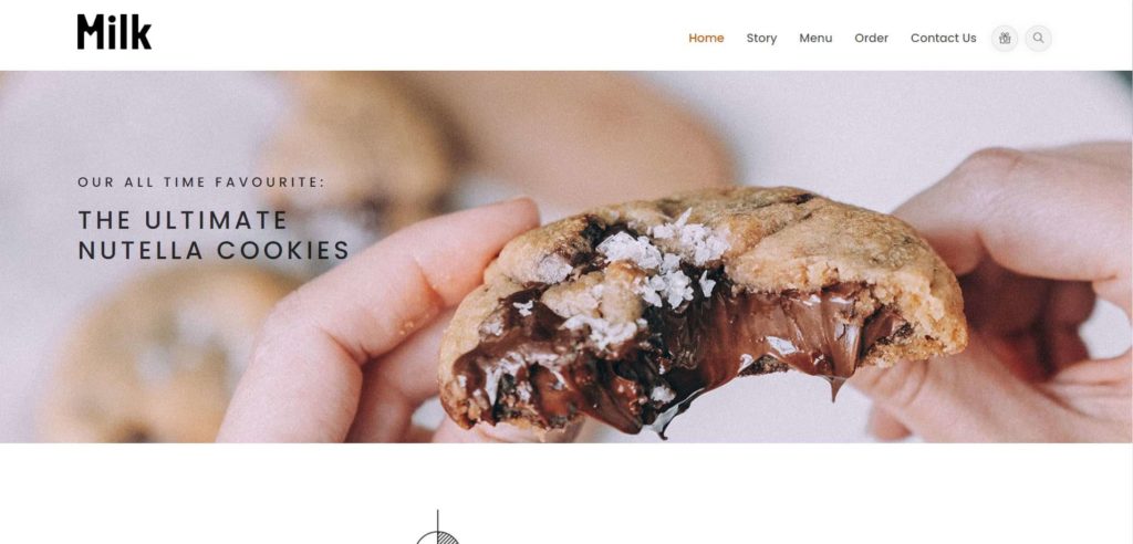 Milk Bakery's Homepage