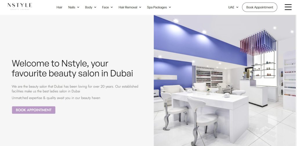 NStyle Beauty Lounge's Homepage