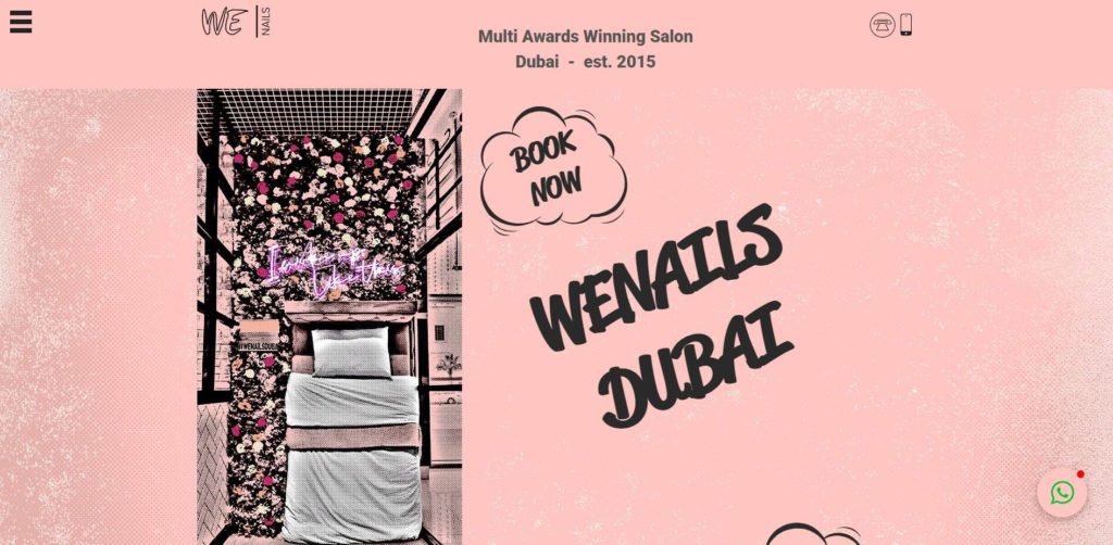 We Nails Homepage
